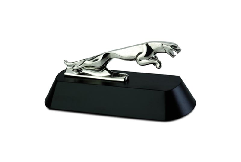 Metal Trophy with Jaguar